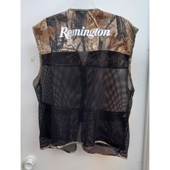 Dick's Sporting Goods Team Realtree Mesh Hunting Vest Remington 2 Pockets Zipper - Picture 2 of 10